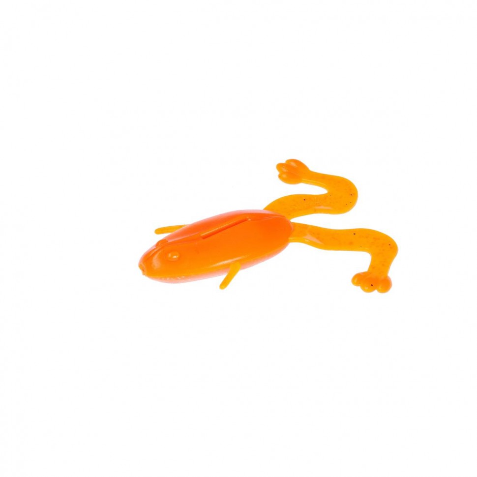 Лягушка Helios Crazy Frog 3,55"/9,0 см, цвет Orange & Sparkles 4 шт HS-23-022 , 